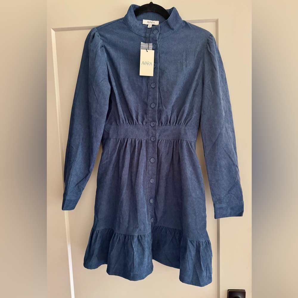 Avara Women's Casual Corduroy Dress
